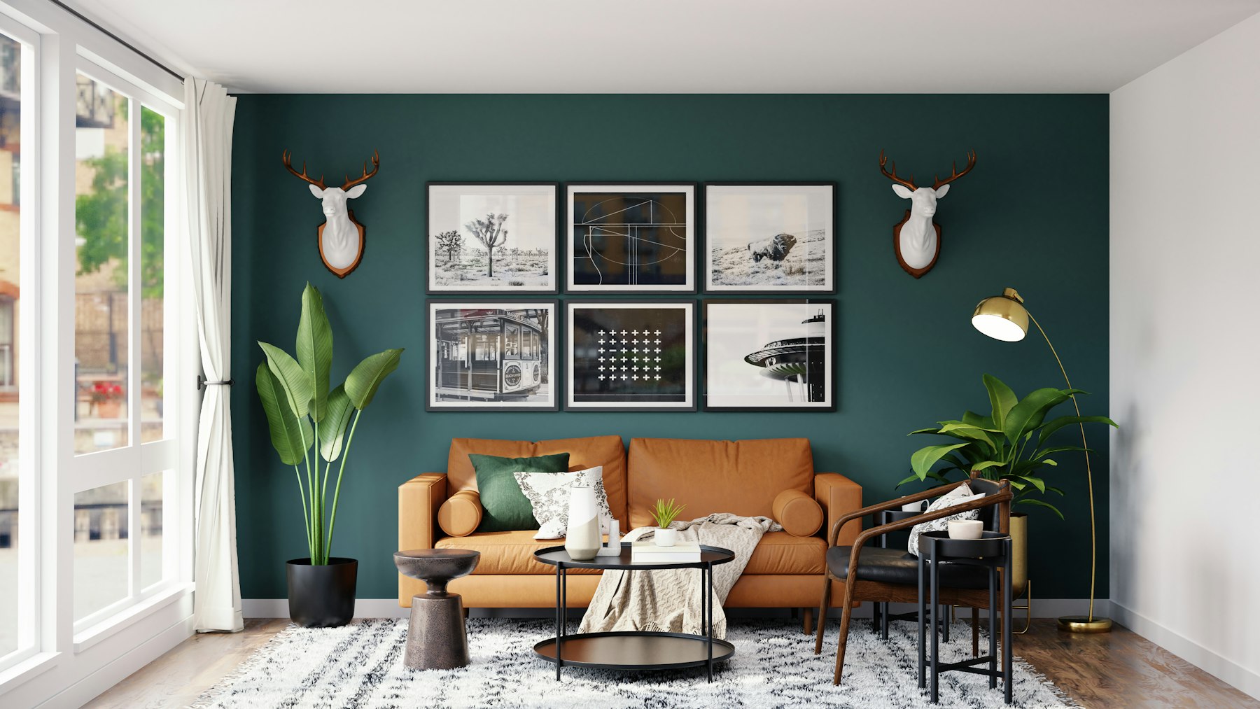 A bright, professionally cleaned Northwest Indiana living room